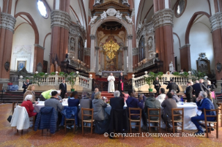 0-Visita Pastorale a Bologna: Pranzo di solidarietà con i poveri, i rifugiati, i detenuti