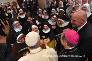 2-Pastoralbesuch in Cesena und Bologna: Begegnung mit dem Klerus, Personen des geweihten Lebens, Laien der Pastoralr&#xe4;te, Mitgliedern der Kurie und Repr&#xe4;sentanten der Pfarreien