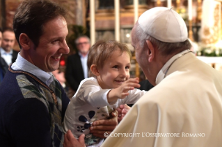 17-Visite pastorale à Cesena : Rencontre avec le clergé, les consacrés, les laïcs des Conseils pastoraux, les membres de la Curie et les représentants des paroisses