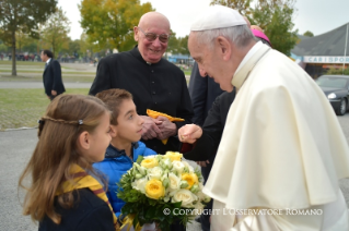1-Visita pastoral a Cesena: Encuentro con la poblaci&#xf3;n