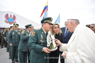 3-Apostolic Journey to Colombia: Address to military personnel and members of police forces
