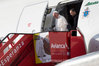 9-Viaje apostólico a Colombia: Ceremonia de bienvenida