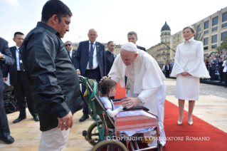 1-Apostolic Journey to Colombia: Meeting with authorities and representatives of civil society