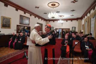 1-Apostolische Reise nach Kolumbien: Begegnung mit dem Leitungskomitee des lateinamerikanischen Bischofsrats (CELAM)