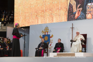 9-Apostolische Reise nach Kolumbien: Begegnung mit dem Klerus, Ordensleuten, Seminaristen und ihren Angehörigen 