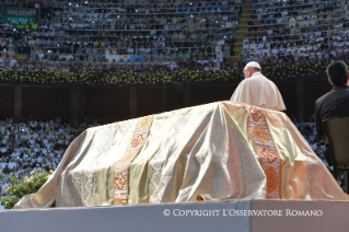 3-Apostolic Journey to Colombia: Encounter with priests, religious and their families