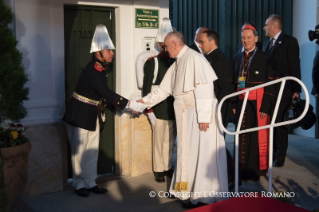 10-Viaje apostólico a Colombia: Llegada a la nunciatura apostólica
