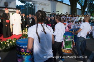 11-Viaje apostólico a Colombia: Llegada a la nunciatura apostólica
