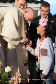 13-Apostolic Journey to Colombia: Arrival at the Apostolic Nunciature of Bogot&#xe1;