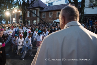 2-Viaje apostólico a Colombia: Llegada a la nunciatura apostólica