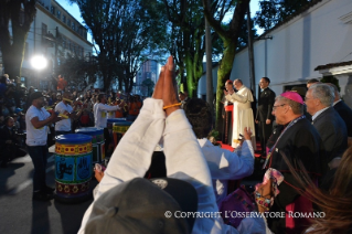 3-Apostolische Reise nach Kolumbien: Ankunft in der Apostolischen Nuntiatur von Bogot&#xe1;