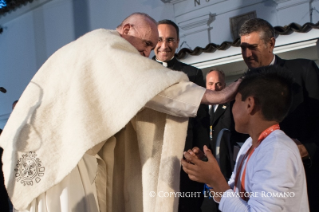 4-Apostolische Reise nach Kolumbien: Ankunft in der Apostolischen Nuntiatur von Bogot&#xe1;