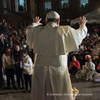 5-Viaje apostólico a Colombia: Palabras del Santo Padre en la Nunciatura apostólica