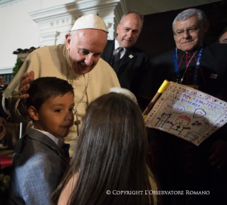 2-Apostolic Journey to Colombia: Address of the Holy Father at the Apostolic Nunciature of Bogot&#xe1;