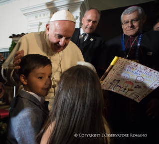 2-Viaje apost&#xf3;lico a Colombia: Palabras del Santo Padre en la Nunciatura apost&#xf3;lica de Bogot&#xe1;