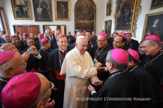 8-Apostolic Journey to Colombia: Encounter with the Bishops