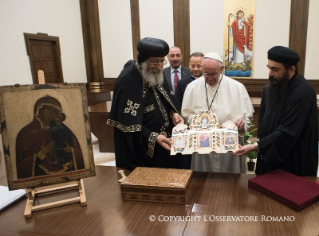 17-Apostolic Journey to Egypt: Courtesy visit to H.H. Pope Tawadros II 