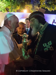25-Apostolische Reise nach Ägypten: Höflichkeitsbesuch bei Papst Tawadros II. 