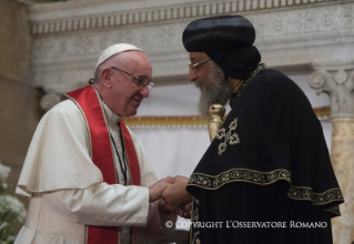 31-Apostolic Journey to Egypt: Courtesy visit to H.H. Pope Tawadros II 