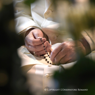 13-Pilgrimage to F&#xe1;tima: Blessing of the candles at the Chapel of the Apparitions