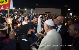 18-Pellegrinaggio a Fátima: Benedizione delle candele 