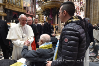 19-Pastoral Visit: Meeting with priests and consecrated persons gathered in the Duomo