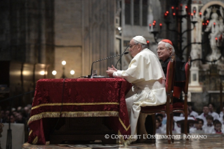 11-Pastoral Visit: Meeting with priests and consecrated persons gathered in the Duomo