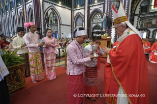 26-Apostolische Reise nach Myanmar: Eucharistiefeier mit Jugendlichen