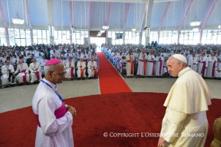 6-Apostolic Journey to Bangladesh: Meeting with Priests, Religious and Consecrated Men and Women, Seminarians and Novices 