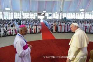 6-Apostolic Journey to Bangladesh: Meeting with Priests, Religious and Consecrated Men and Women, Seminarians and Novices