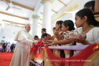 10-Apostolic Journey to Bangladesh: Meeting with Priests, Religious and Consecrated Men and Women, Seminarians and Novices