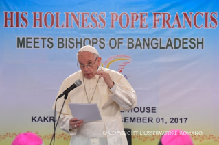 9-Viaje apostólico a Bangladés: Encuentro con los obispos