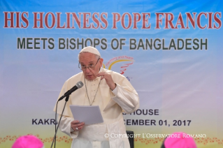 9-Apostolic Journey to Bangladesh: Meeting with the Bishops of Bangladesh 