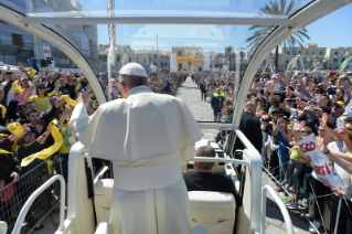 2-Visita pastoral a Molfetta, Bari: Concelebración eucarística