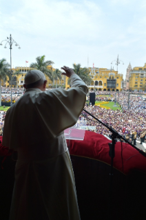 3-Apostolic Journey to Chile and Peru: Recitation of the Angelus Prayer