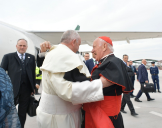 3-Viaje apostólico a Chile: Ceremonia de bienvenida