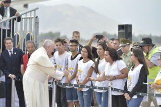 5-Apostolic Journey to Chile: Welcome ceremony