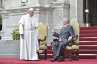 7-Viaje apostólico a Perú: Encuentro con las autoridades, la sociedad civil y el cuerpo diplomático