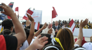 8-Viagem Apostólica ao Peru: Cerimônia de boas-vindas