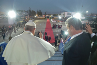 2-Viaje apostólico a Perú: Ceremonia de despedida