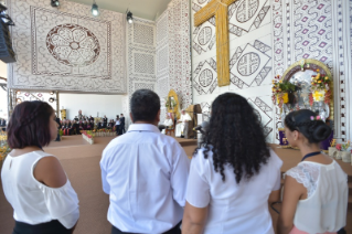5-Apostolische Reise nach Peru: Begegnung mit der Bevölkerung im Jorge-Basadre-Institut