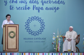 9-Voyage apostolique au Chili : Visite au "Centro Penitenciario Femenino"