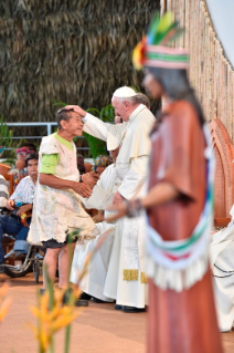 19-Apostolic Journey to Peru: Meeting with indigenous people of the Amazon Region 