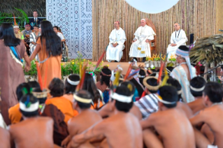 11-Apostolic Journey to Peru: Meeting with indigenous people of the Amazon Region 