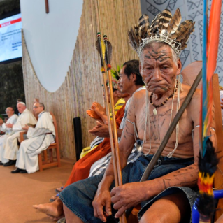 21-Apostolic Journey to Peru: Meeting with indigenous people of the Amazon Region 