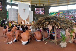 12-Apostolic Journey to Peru: Meeting with indigenous people of the Amazon Region 