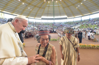 3-Apostolic Journey to Peru: Meeting with indigenous people of the Amazon Region 