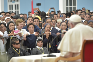 4-Viaje apostólico a Perú: Encuentro con sacerdotes, religiosos, religiosas y seminaristas de las circunscripciones del norte