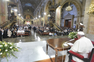 12-Apostolic Journey to Chile: Meeting with Priests, Religious Men and Women, Consecrated and Seminarians