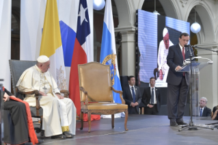 2-Apostolic Journey to Chile: Visit to the Pontifical Catholic University of Chile